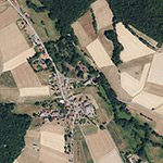 Die Lage von Rommershäuser Hütte im Orthofoto