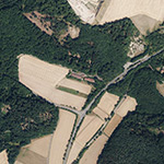 Die Lage von Kellerwald (Burschenhain) im Orthofoto