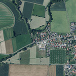 Die Lage von Bickmühle im Orthofoto