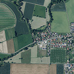 Die Lage von Brückenmühle im Orthofoto