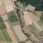 Die Lage von Fernebach im Orthofoto