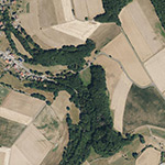 Die Lage von Steinmühle im Orthofoto