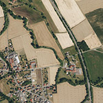 Die Lage von Bruchmühle im Orthofoto
