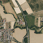Die Lage von Oberste Mühle (Obermühle) im Orthofoto