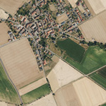 Die Lage von Ahausen im Orthofoto