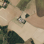 Die Lage von Eilertshof im Orthofoto