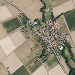 Die Lage von Ziegelhütte im Orthofoto