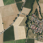 Die Lage von Wolfterode im Orthofoto