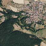 Die Lage von Allenburg im Orthofoto