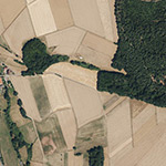 Die Lage von Hillenhain im Orthofoto