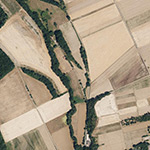 Die Lage von Oberbrüngershausen im Orthofoto