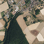 Die Lage von Vockenrode im Orthofoto