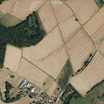 Die Lage von Frondershausen im Orthofoto