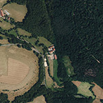 Die Lage von Hennemühle im Orthofoto