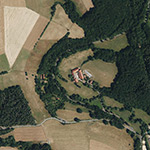 Die Lage von Rote Mühle im Orthofoto
