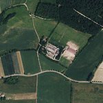 Die Lage von Domäne im Orthofoto