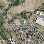 Die Lage von Brüningshausen im Orthofoto
