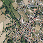 Die Lage von Niedermühle (Untermühle) im Orthofoto
