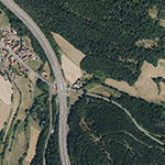 Die Lage von Röses im Orthofoto
