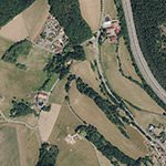 Die Lage von Wobenhusen im Orthofoto