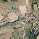 Die Lage von Dickmühle im Orthofoto