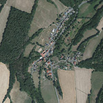 Die Lage von Unterempfershausen im Orthofoto