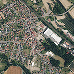 Die Lage von Malsfeld, Gutsbezirk im Orthofoto