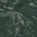 Die Lage von Eichwiesen im Orthofoto