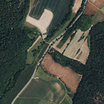 Die Lage von Haus Bergmannsruh im Orthofoto