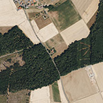 Die Lage von Forsthaus Landsburg im Orthofoto