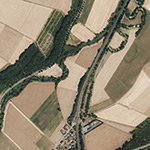 Die Lage von Ahausen im Orthofoto