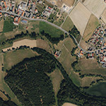 Die Lage von Sängermühle im Orthofoto