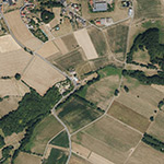 Die Lage von Happelsmühle im Orthofoto