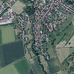 Die Lage von Untermühle im Orthofoto