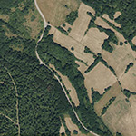 Die Lage von Hornsbach im Orthofoto