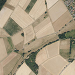 Die Lage von Gerlachsdorf im Orthofoto