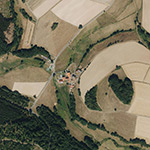 Die Lage von Steinmühle im Orthofoto