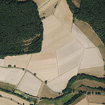 Die Lage von Oberschrecksbach im Orthofoto