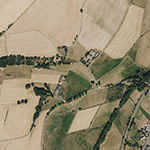 Die Lage von Brückenhöfe im Orthofoto