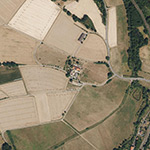 Die Lage von Corellhof im Orthofoto