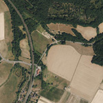 Die Lage von Kleinallendorf im Orthofoto