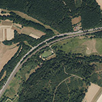 Die Lage von Niederwiera im Orthofoto