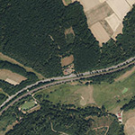 Die Lage von Forsthaus Wiera im Orthofoto