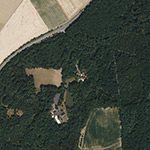 Die Lage von Ziegelhütte im Orthofoto