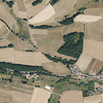 Die Lage von Eichmühle im Orthofoto