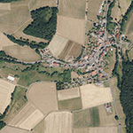 Die Lage von Unterste Mühle (Untermühle) im Orthofoto
