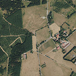 Die Lage von Thiemensdorf im Orthofoto