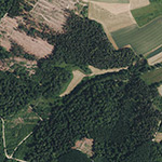 Die Lage von Hunzenrode im Orthofoto