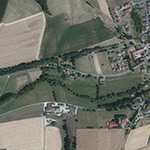 Die Lage von Obermühle im Orthofoto