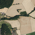 Die Lage von Baumbach im Orthofoto